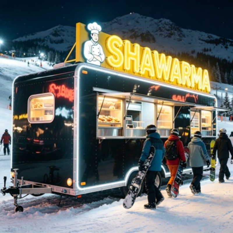 Hot Dog Vending Cart - Günstiger Mini-Imbisswagen Anhänger für Hot Dogs