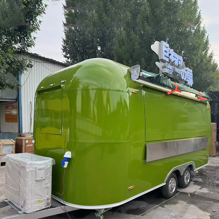 Hot Dog Vending Cart - Maßgeschneiderter Outdoor-Eiscreme-Verkaufswagen, voll ausgestatteter Imbissanhänger zu