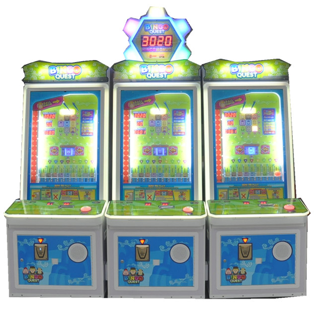 Arcade Quest - Münzbetriebener Arcade-Bingo-Suchticket für den Innenbereich, Lotterie-Spielmaschine,