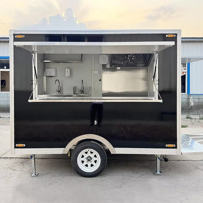 Fast-Food-Kiosk Mobiler Anhäng – Hot Dog Vending Cart Bewertung und Preis