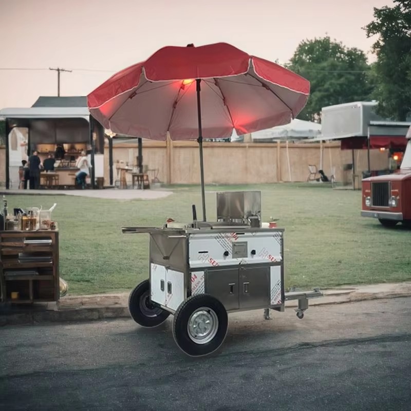 Anhängbarer Edelstahl-Hotdog-W – Hot Dog Vending Cart Bewertung und Preis