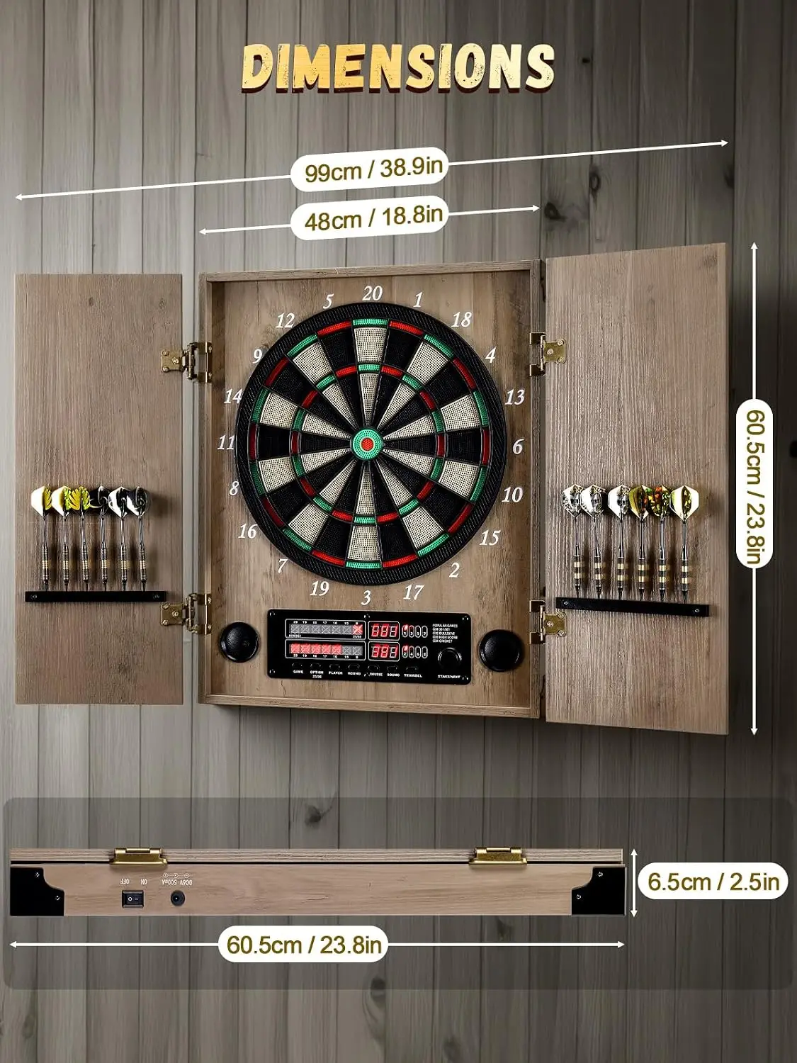Elektronische Dartscheibe, Dek – Electronic Dartboard Cabinet Bewertung und Preis